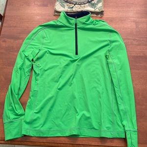 Medium green quarter zip
